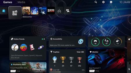 Welcome hub, ett center med en mängd olika widgets och möjlighet att ställa in din egen bakgrund, finns nu tillgängligt över hela världen på PlayStation 5