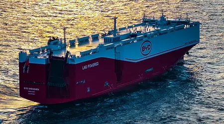 BYD:s fjärde bilfraktfartyg satte segel på sin jungfruresa till Brasilien