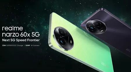 realme Narzo 60x 5G: 120Hz-skärm, MediaTek Dimensity 6100 Plus-chip och 33W laddning för 150 USD