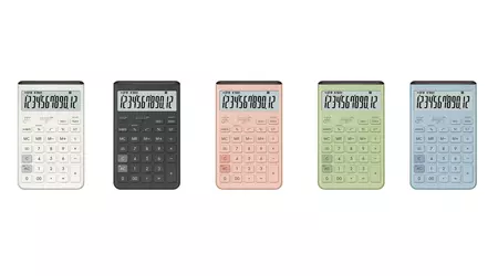 Casio lanserar en ny modell av miniräknaren Comfy JT-200T med uppdaterad design och solpanel på ovansidan