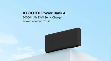 Xiaomi har introducerat 20.000 mAh Power Bank 4i för $ 26