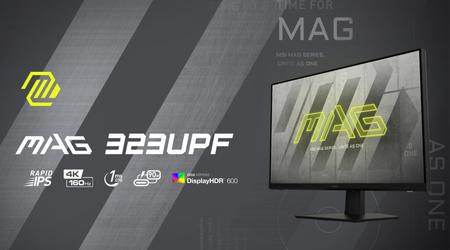 MSI MAG 323UPF - 4K-skärm med uppdateringsfrekvens upp till 160Hz, HDMI 2.1 och DisplayPort 1.4 till ett pris av $800