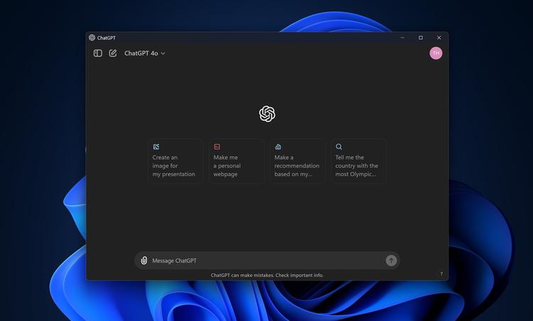 ChatGPT-appen för Windows är nu tillgänglig ...
