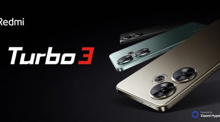 Redmi Turbo 3: 120Hz OLED-skärm, Snapdragon 8s Gen 3-chip, 50 MP kamera, 5000 mAh batteri med 90W laddning och IP64-skyddspris från $276