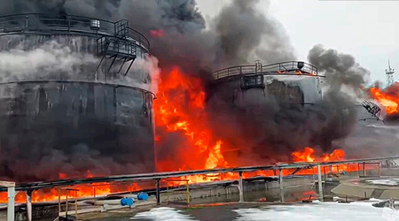 Ukrainas försvarsmakt avfyrar missil mot kemisk fabrik som tillverkar ammunition