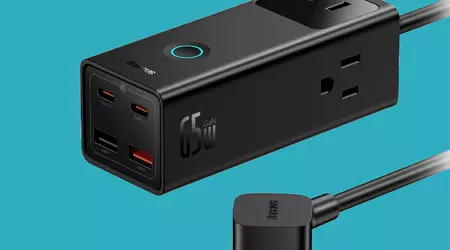 Baseus har lanserat en GaN 7-i-1 förlängningssladd med 65 watts effekt
