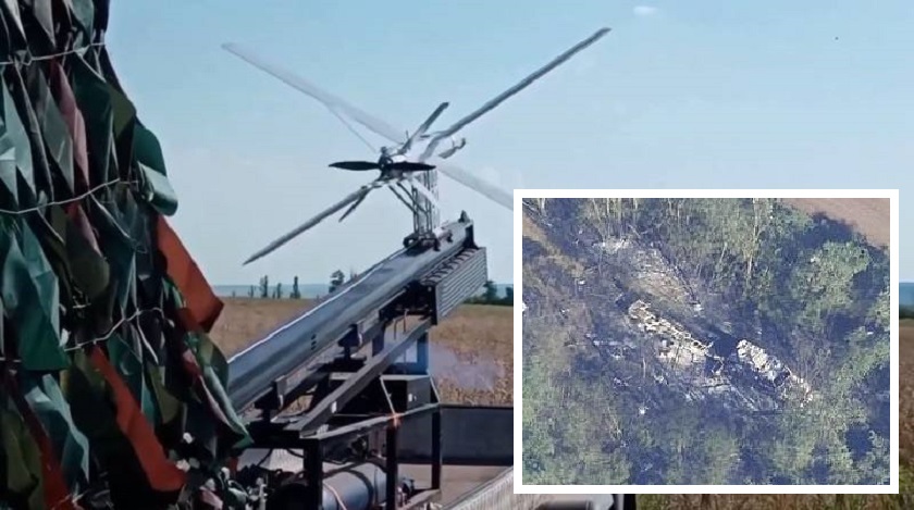 Amerikanska HIMARS-robotsystemet förstörde en uppskjutningsramp för ryska Lancet kamikaze-drönare