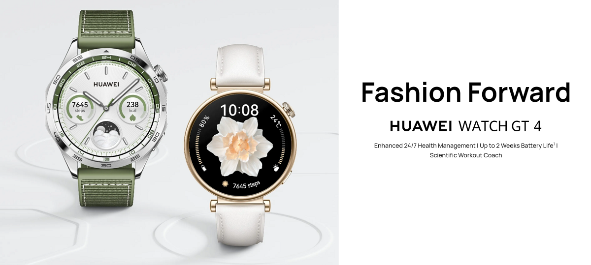 Huawei Watch GT4 - två versioner av smart klocka med NFC och GPS till ett pris från 249 euro