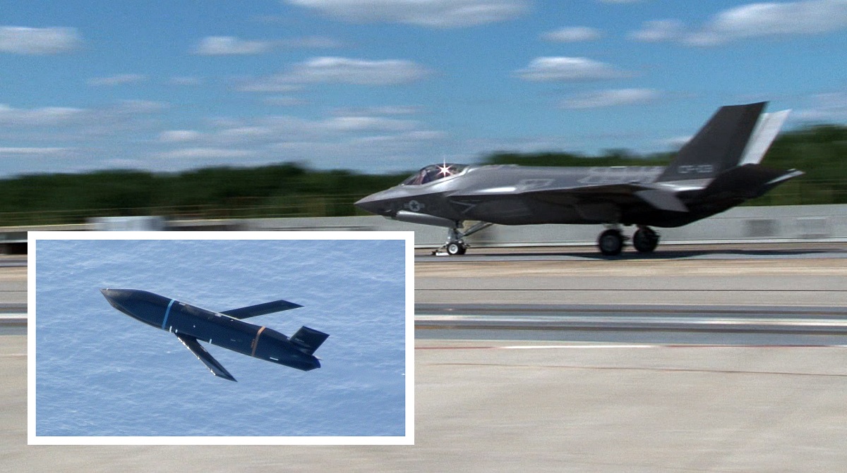 Femte generationens stridsflygplan F-35C Lightning II kommer att kunna förstöra fartyg med långdistansrobot AGM-158C LRASM