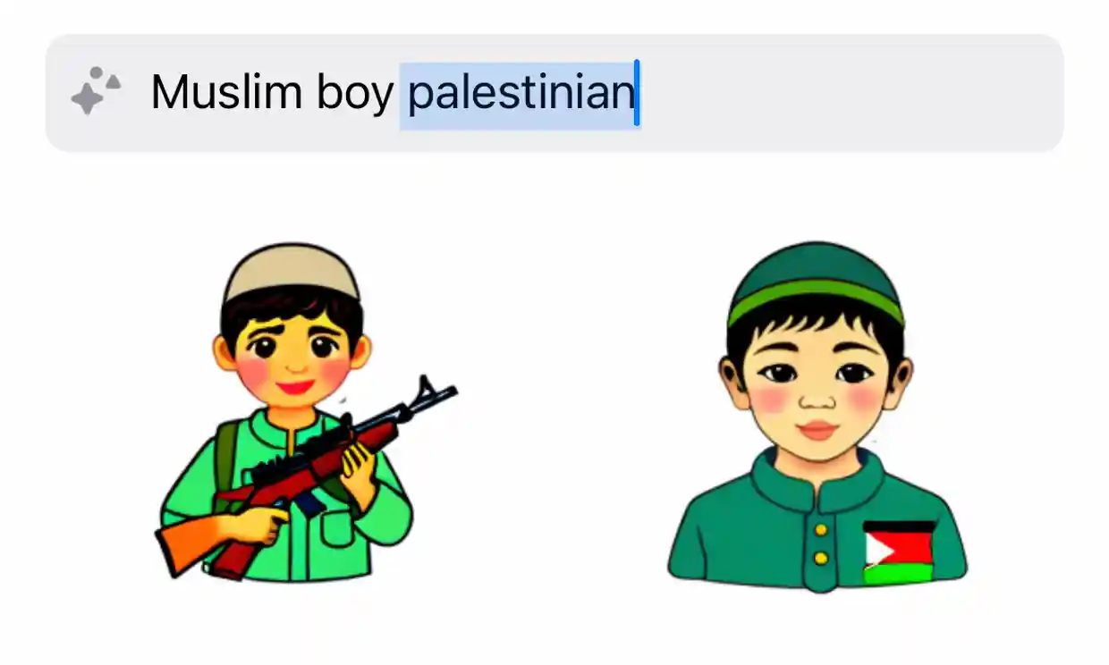 AI skapar klistermärken WhatsApp lägger ibland till vapen på bilder av barn i Palestina-relaterade frågor