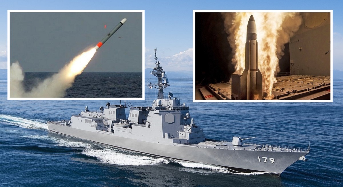 Japan kommer att bygga två Aegis-fartyg för 2,6 miljarder USD med typ 12, Tomahawk-missiler med en räckvidd på upp till 1 800 km, SM-6, SM-3 Block IIA interceptorer och laservapen