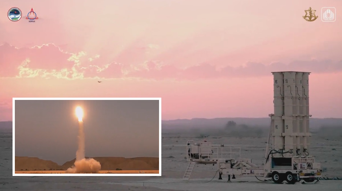 Israel visade på video hur missilförsvarssystemet Arrow, som kan skjuta ned ballistiska missiler, fungerar