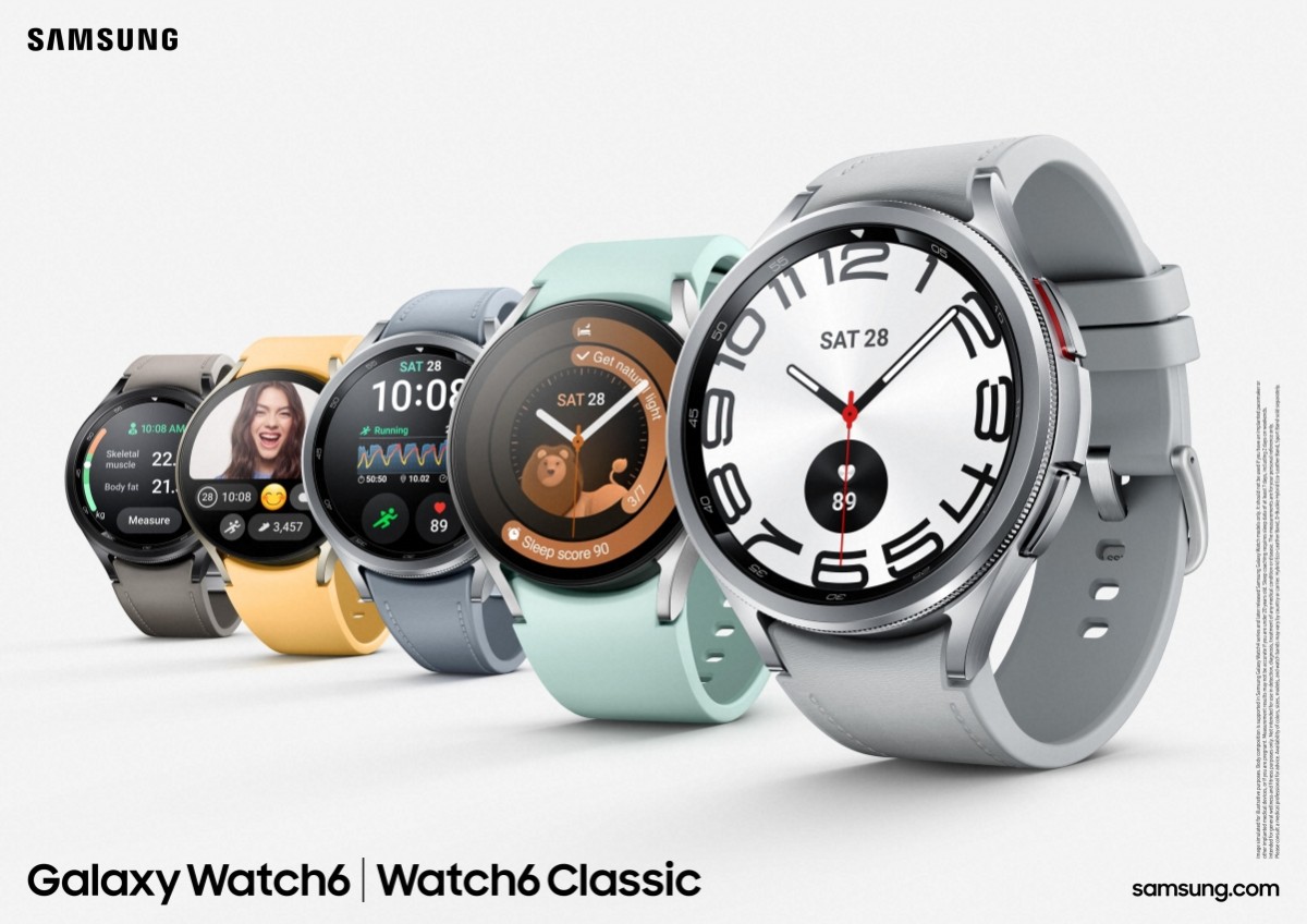 Samsung Galaxy Watch 6 - Super AMOLED-skärm, safirglas, Exynos W930 och Wear OS 4 med One UI 6 Pris för klocka från 300 USD