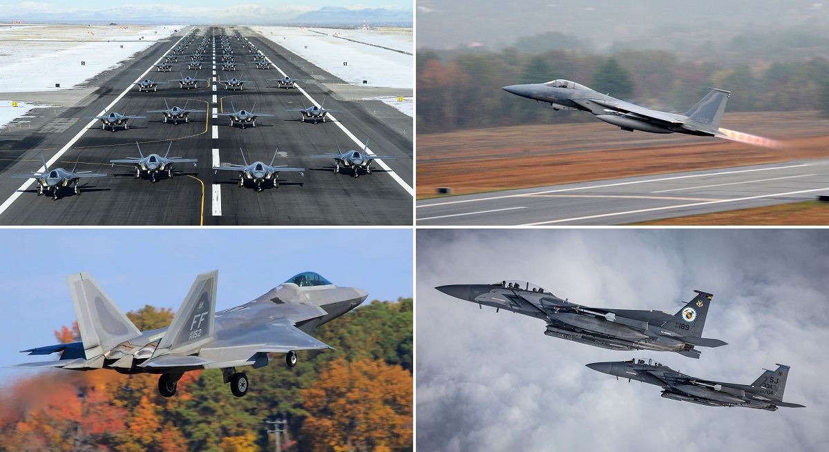 F-35 Lightning II, F-22 Raptor, F-15E Strike Eagle och F-15 Eagle kommer att delta i den första William Tell-övningen på 19 år