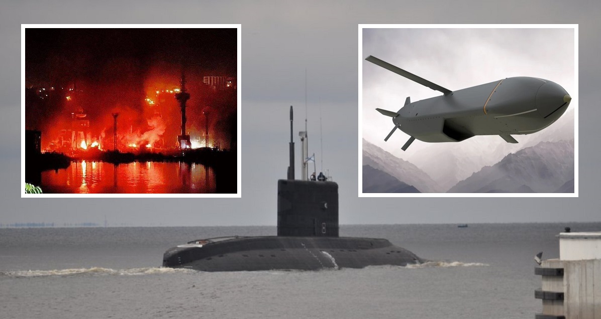  Rysslands nya ubåt Rostov-on-Don, värd 300 miljoner dollar, som bär Kalibr-robotar, kan ha träffats av kryssningsrobotarna Storm Shadow eller SCALP EG