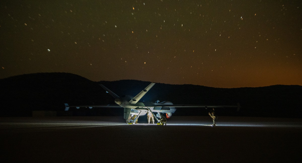 MQ-9 Reaper landade på en grusväg för första gången någonsin och visade sin förmåga att transportera viktig last