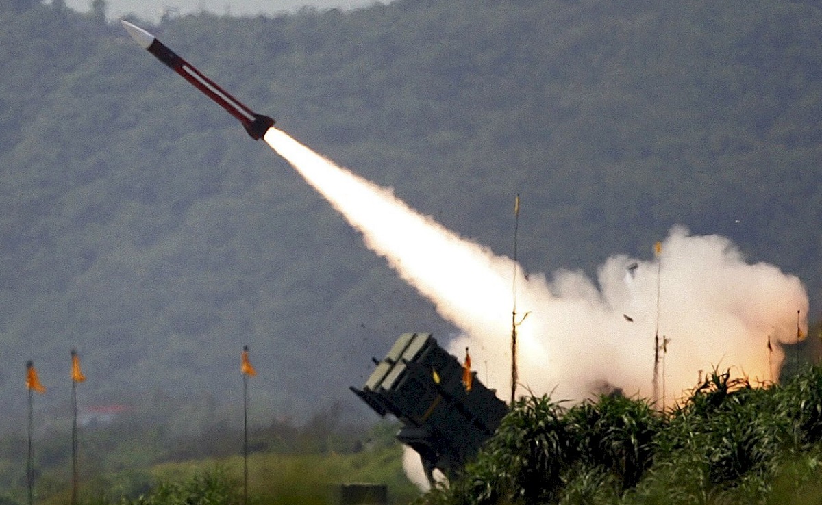 Patriot PAC-3 missil exploderade i förtid innan den nådde sitt mål under en övning i Taiwan