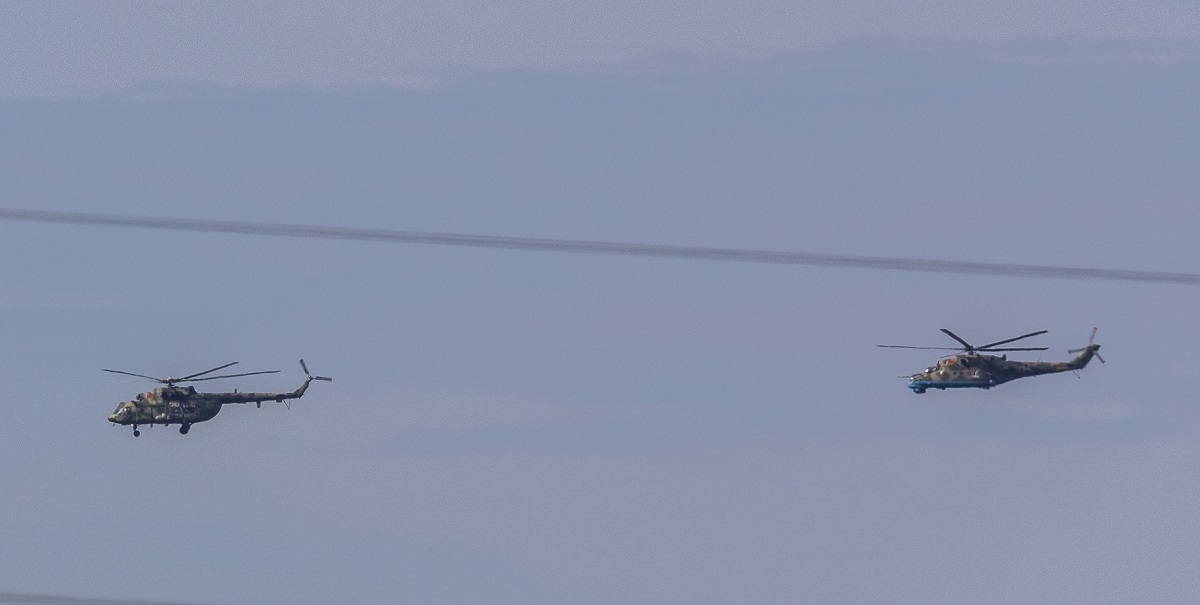 Vitryska militärhelikoptrar av typen Mi-24 och Mi-8 korsade polskt luftrum, kränkte statsgränsen, flög 3 kilometer och flög hem