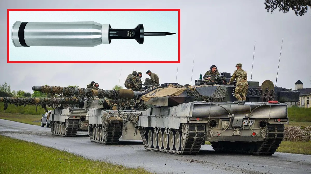 Ukraina får modern DM 53 A1 pansarbrytande ammunition för tyska Leopard 2A6 stridsvagnar