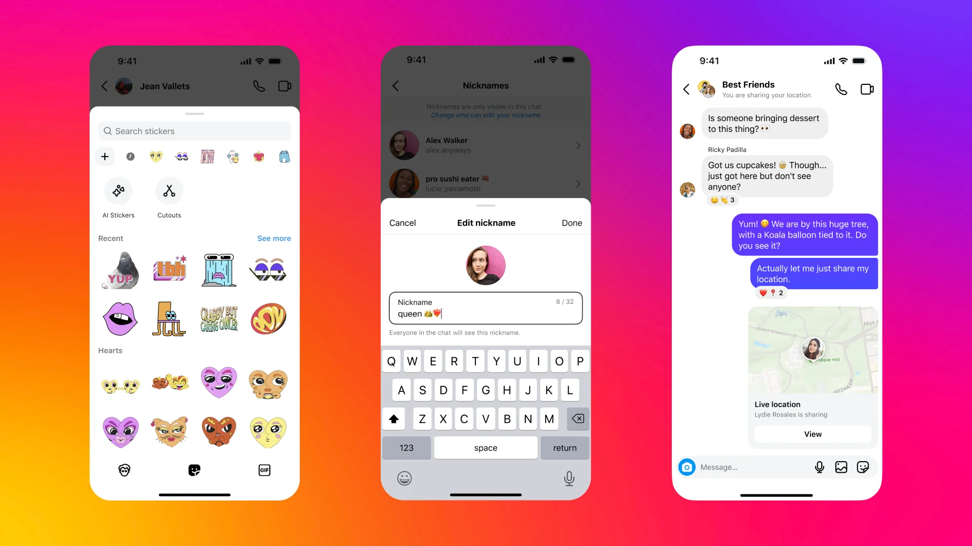 Instagram adds real-time geo-data and nicknames to personal messages