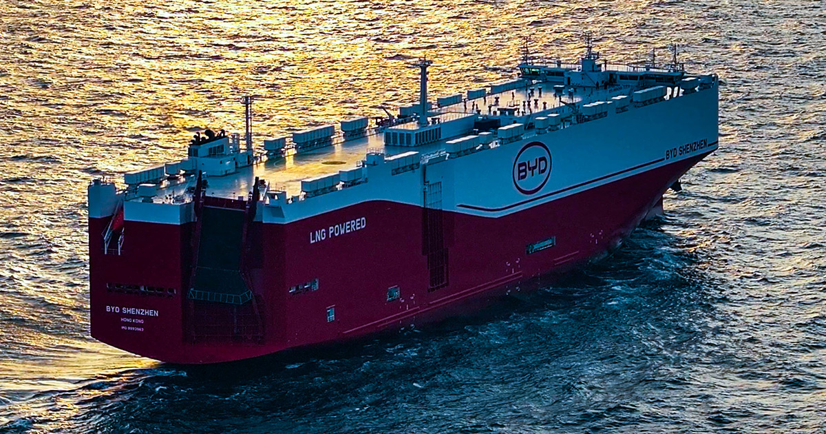Elektrifiering av sjövägar: BYD Shenzhen Ro-Ro fartyg