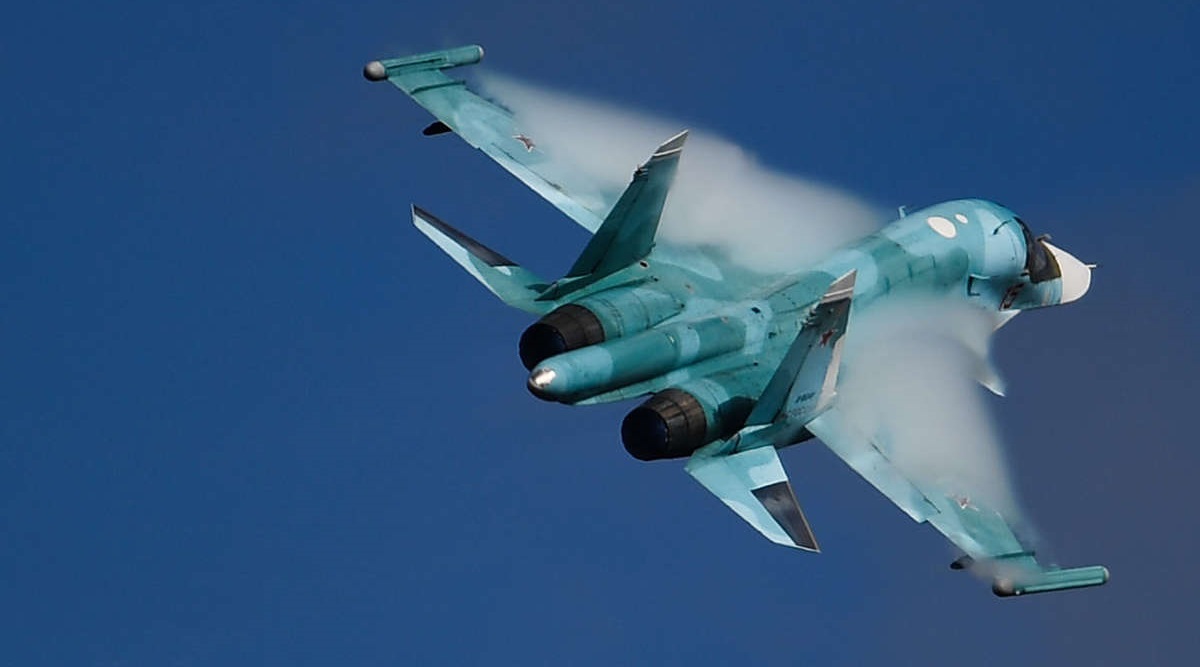 Ukrainska flygvapnet förstör tre ryska Su-34 generation 4++ stridsflygplan