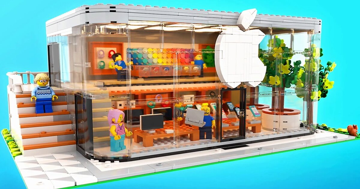iMac G3, iPod, AirPods och Apple Vision Pro: Ett fan har skapat en Lego-modell av Apple Store (foto)