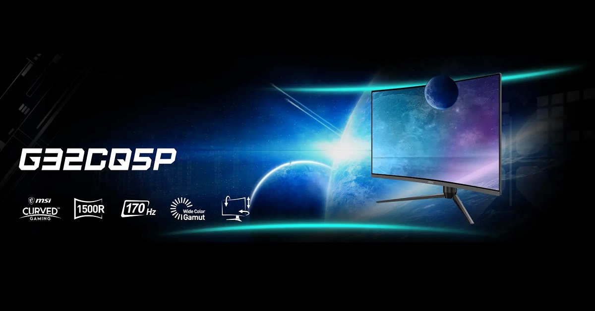 MSI presenterade den böjda VA-spelmonitorn G32CQ5P med 170 Hz bildfrekvens