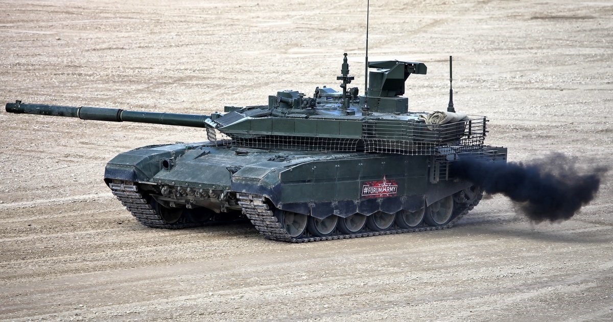 Ryska T-90M "Breakthrough" stridsvagnar påstås ha använt nya luftburna Telnik splittergranater i Ukraina