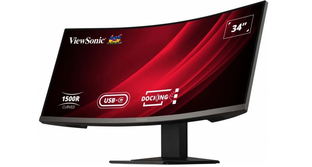 ViewSonic VG3419C - Böjd UWQHD-spelmonitor med 120Hz bildfrekvens och 1500R krökningsradie