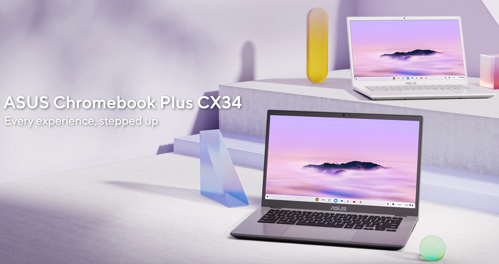 ASUS Chromebook Plus CX34 - Intel Core i7, Full HD-skärm och MIL-STD-810H-skydd, pris från $400