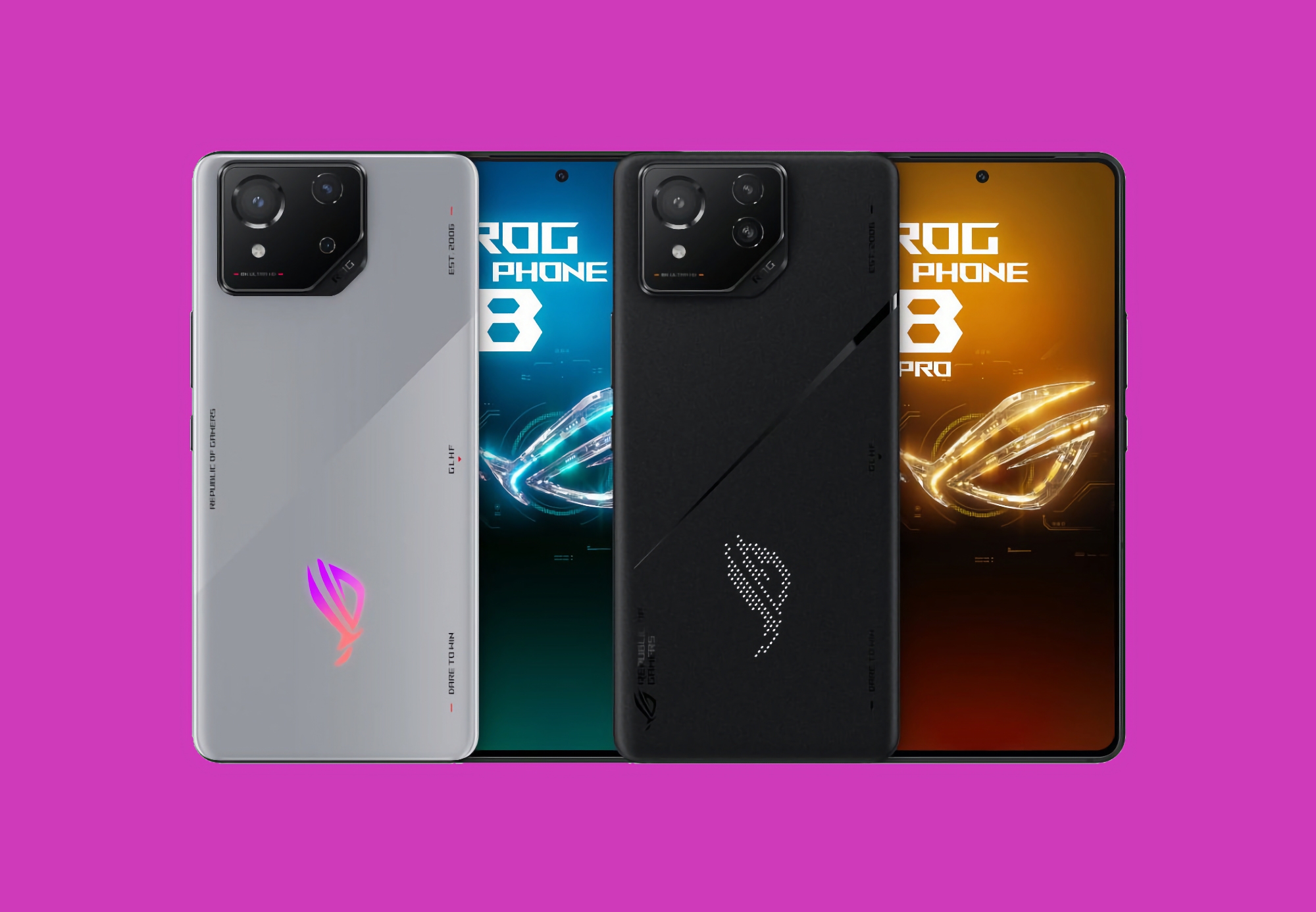 ASUS har presenterat ROG Phone 8-serien av gaming-smartphones med en uppdaterad design, 165 Hz-skärm, Snapdragon 8 Gen 3-chip och IP68-skydd