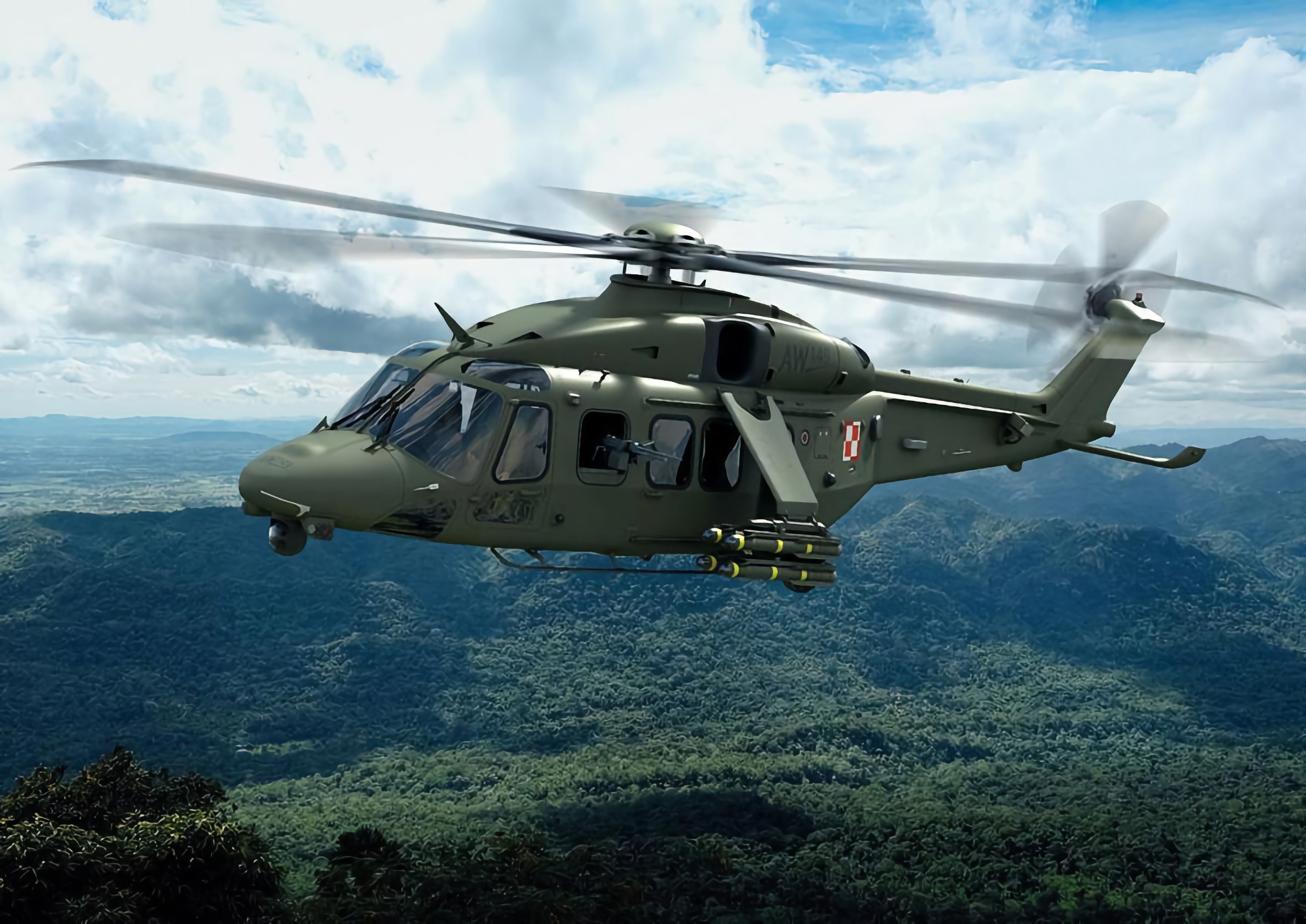 Polska armén mottog den första omgången av AgustaWestland AW149-helikoptrar