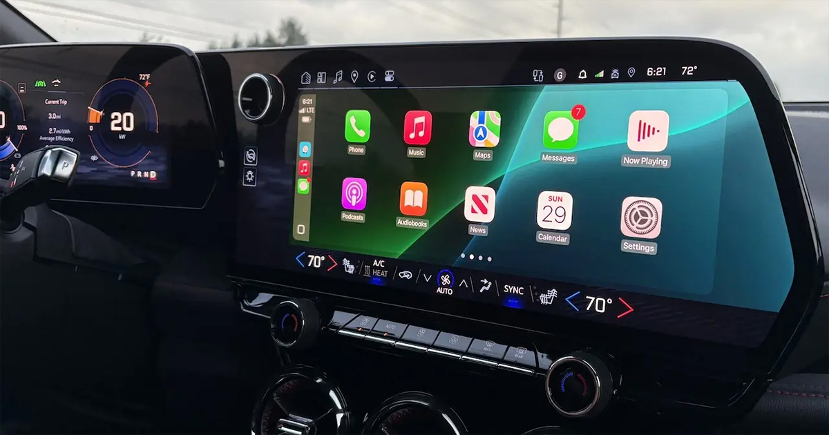 Chevrolet Blazer EV is equipped with CarPlay - new from WAMS