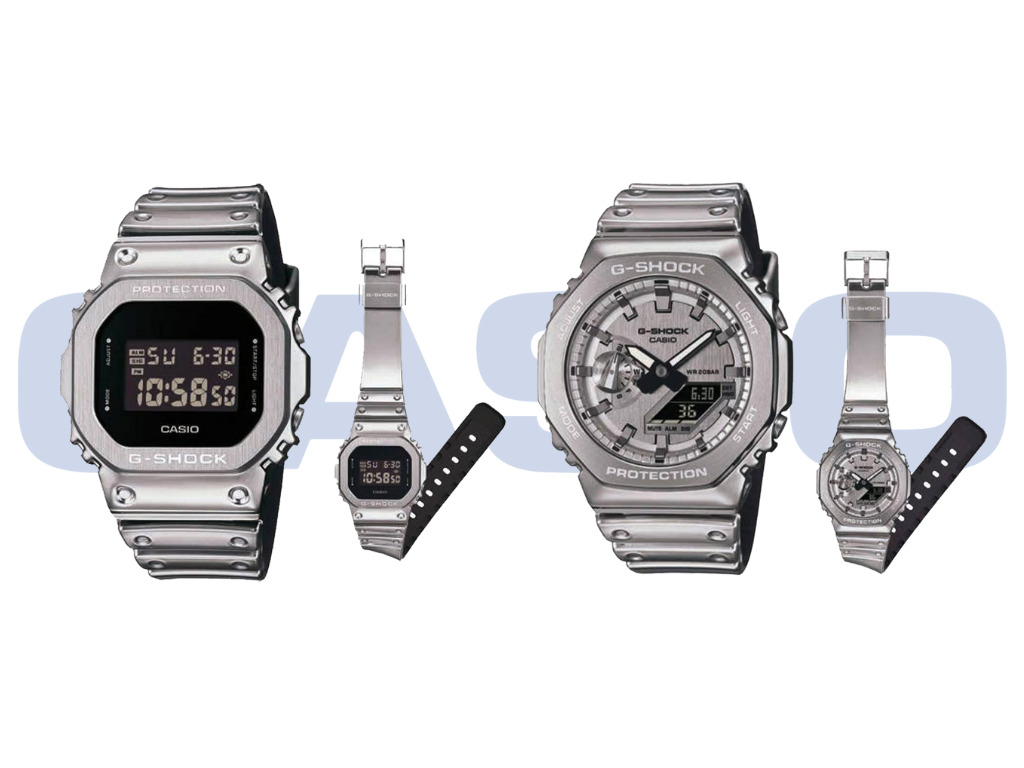 Casio may announce new G-Shock GM-2100YM-8A and GM-5600YM-8 metal watches with Tough Solar and water resistance features