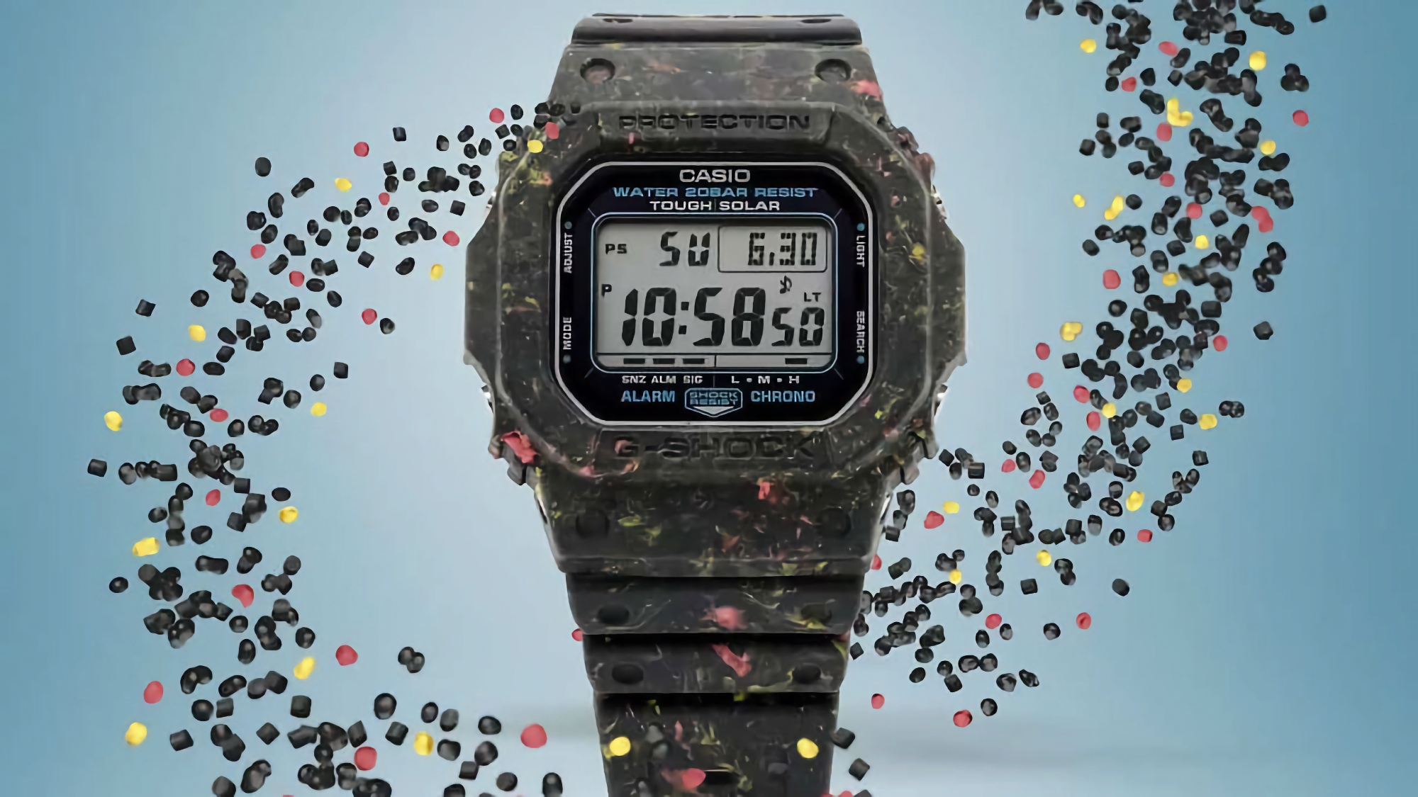 Casio har introducerat G-5600BG-1: en klocka som är tillverkad av återvunnet avfall för 199 dollar
