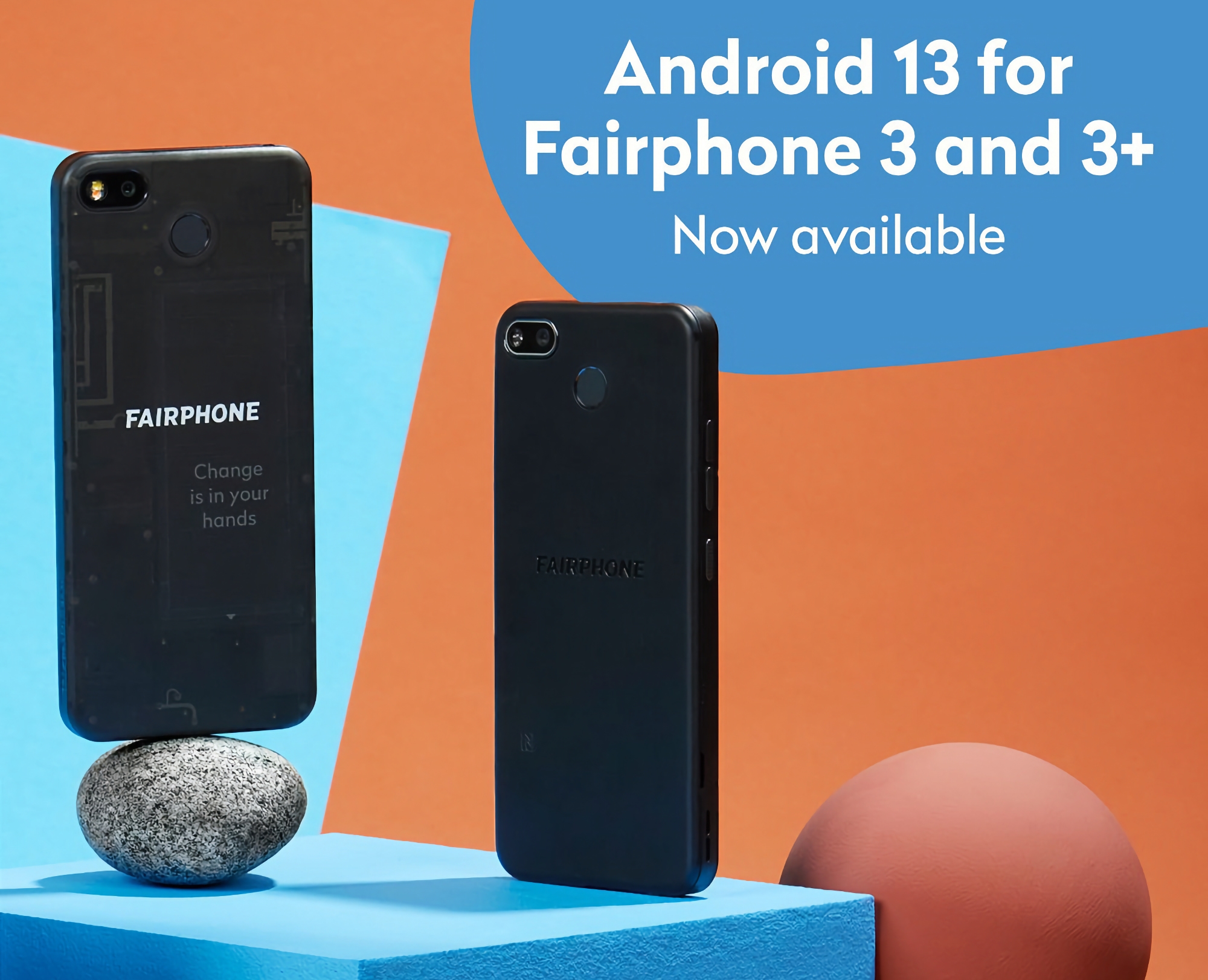 Fairphone 3 och Fairphone 3+ får Android 13-uppdatering och förlängd support till 2026