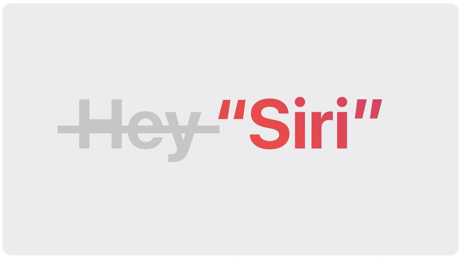 Inga hälsningar: Apple har klippt röstkommandot för att ringa Siri