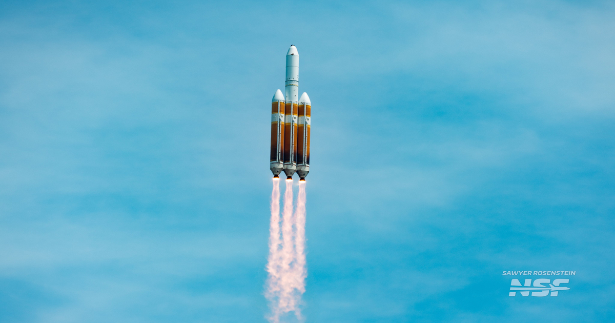 Slutet på en era: Delta IV Heavy tar sista steget ut i rymden