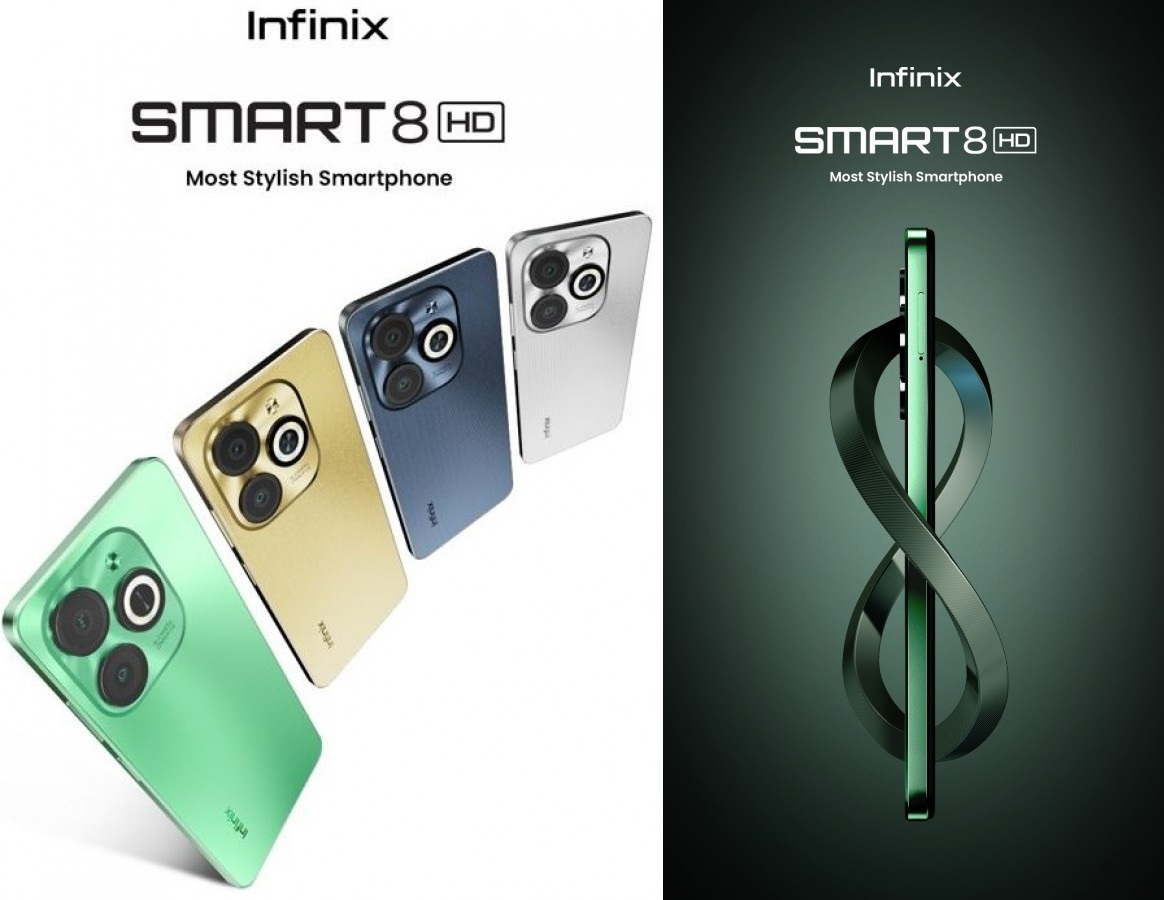 Infinix Smart 8 HD är en budget-smartphone för 75 USD med Apple iPhone 15 Pro-design