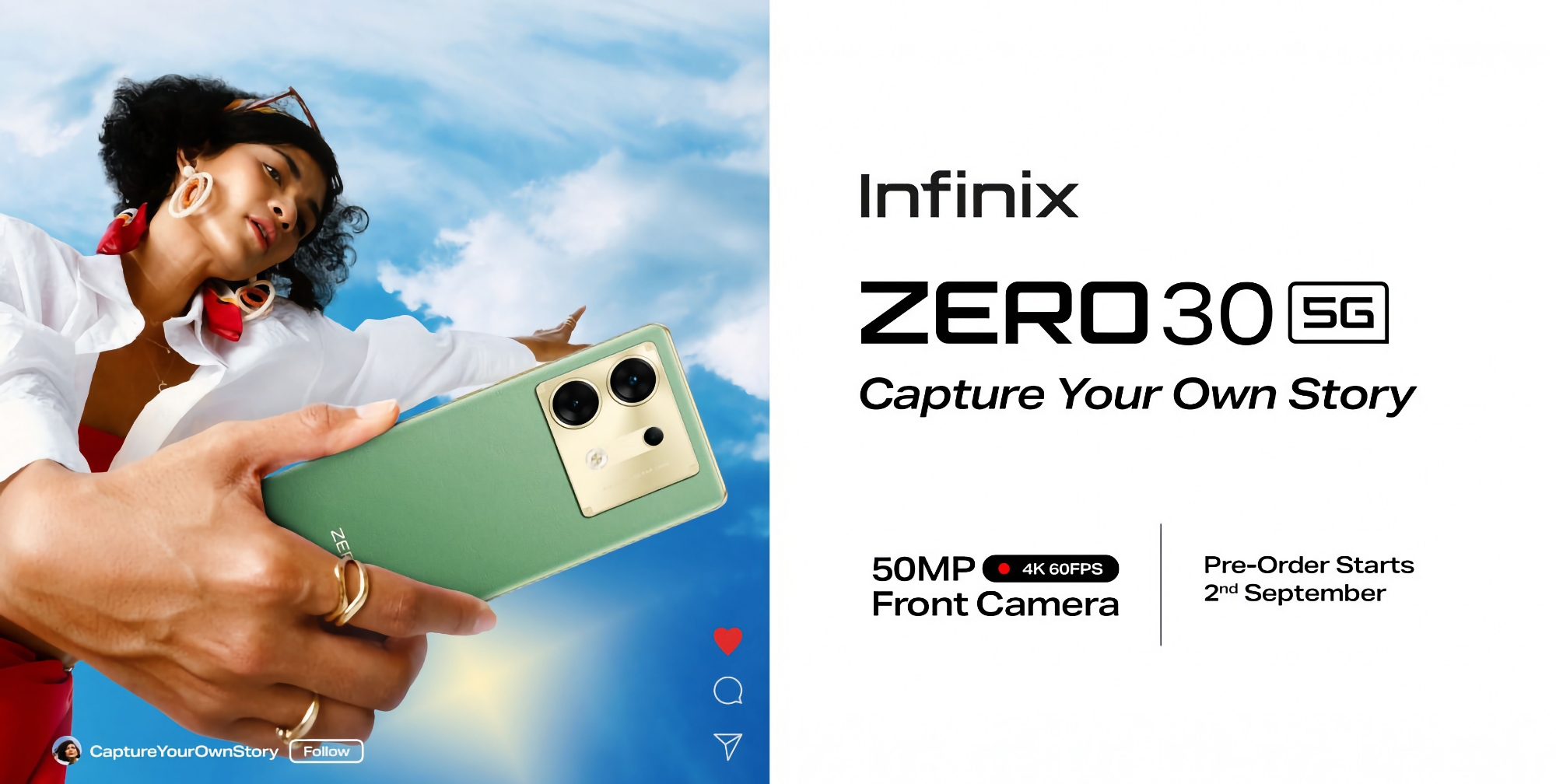 Infinix har avslöjat funktionerna i Zero 30 5G: 144Hz AMOLED-skärm och 50 MP frontkamera