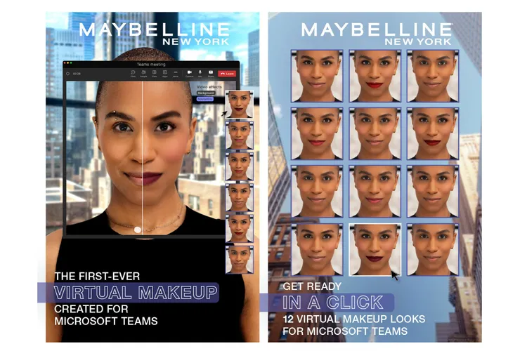 Microsoft lägger till Maybellines "make-up"-filter med artificiell intelligens i Teams