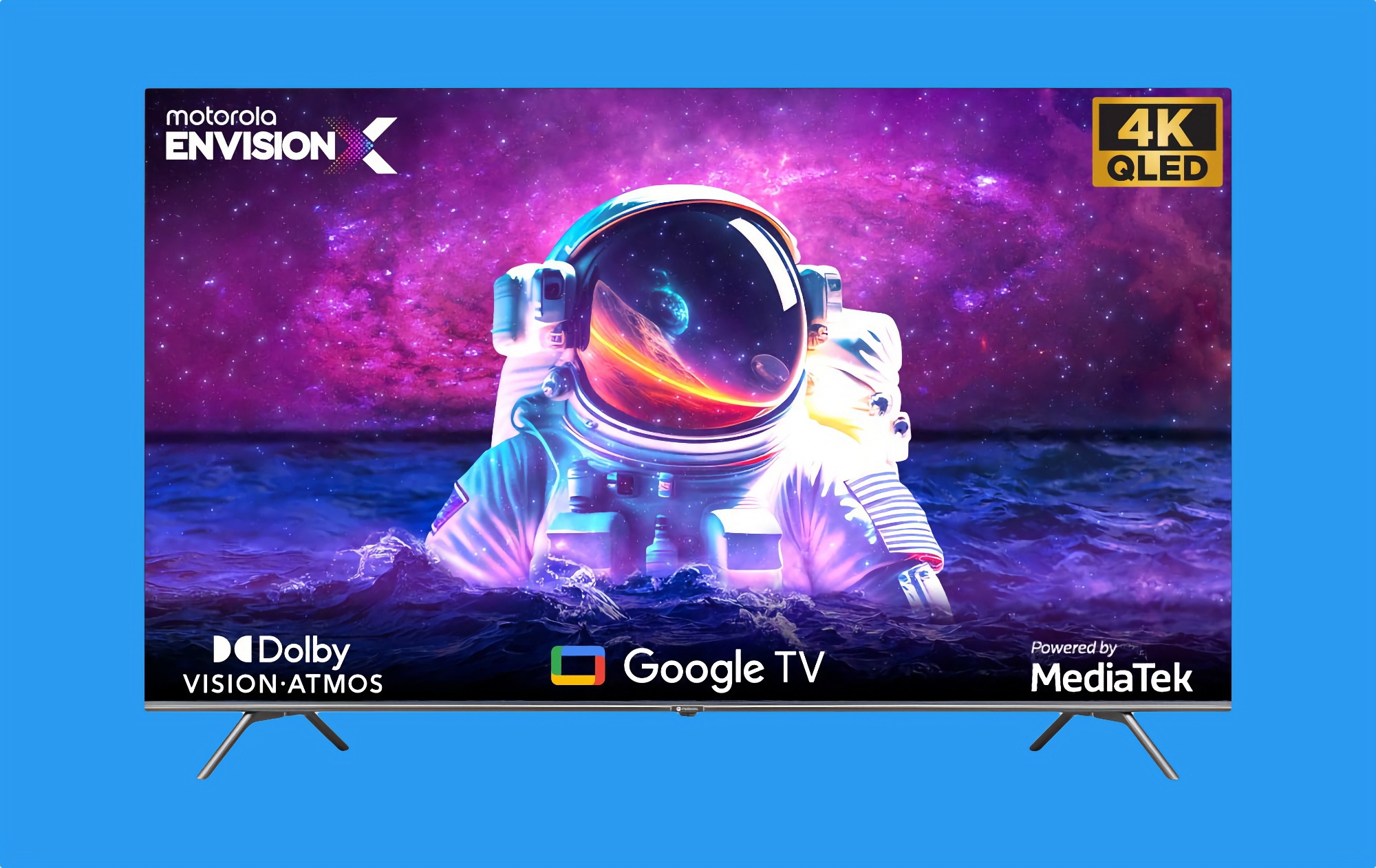 Motorola Envision X TV: smart-TV-serie med 4K QLED-skärmar på upp till 65″, Dolby Vision och Google TV ombord