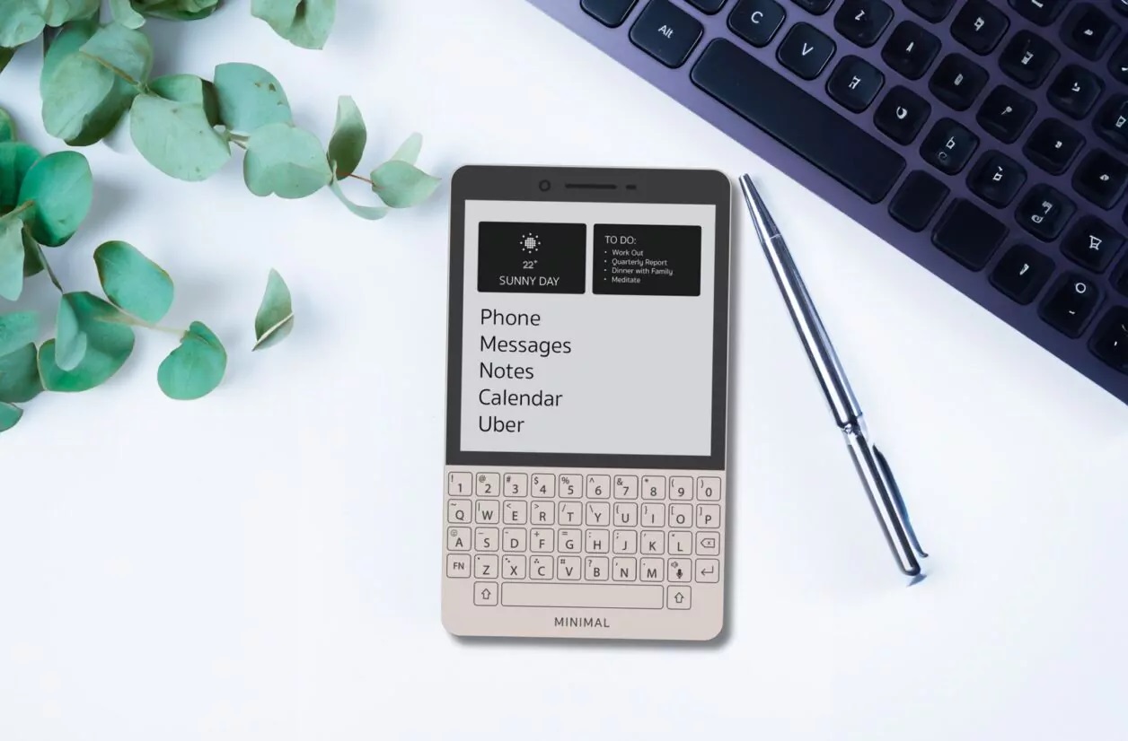 Minimal Phone, en anti-smartphone med E-Ink-skärm och QWERTY-tangentbord för att bekämpa prylberoende, har presenterats