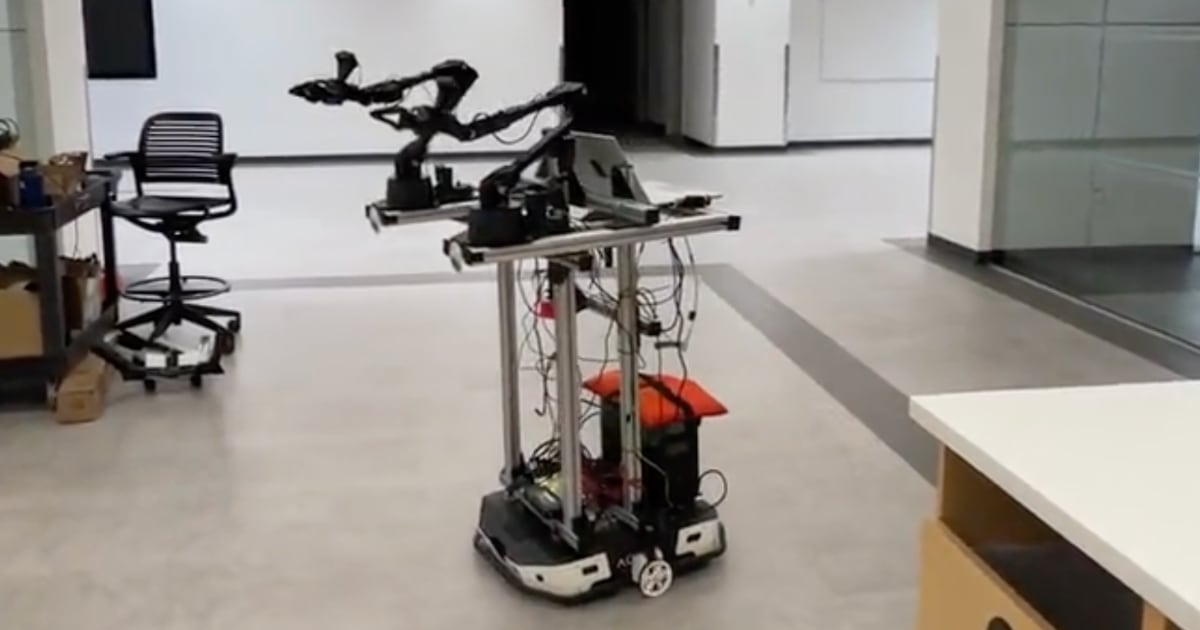 Mobil ALOHA: en tvåarmad robot som skapats av Stanford-studenter för "bara 32 000 dollar" och som kan läras att utföra hushållssysslor