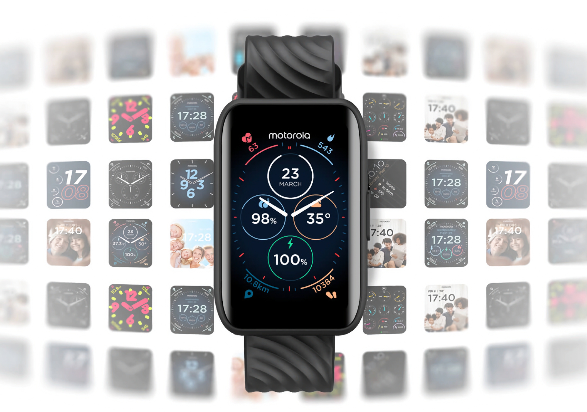 Moto Watch 40: LCD-skärm, IP67-skydd, SpO2-sensor, Moto Watch OS och upp till 10 dagars batteritid för 65 USD