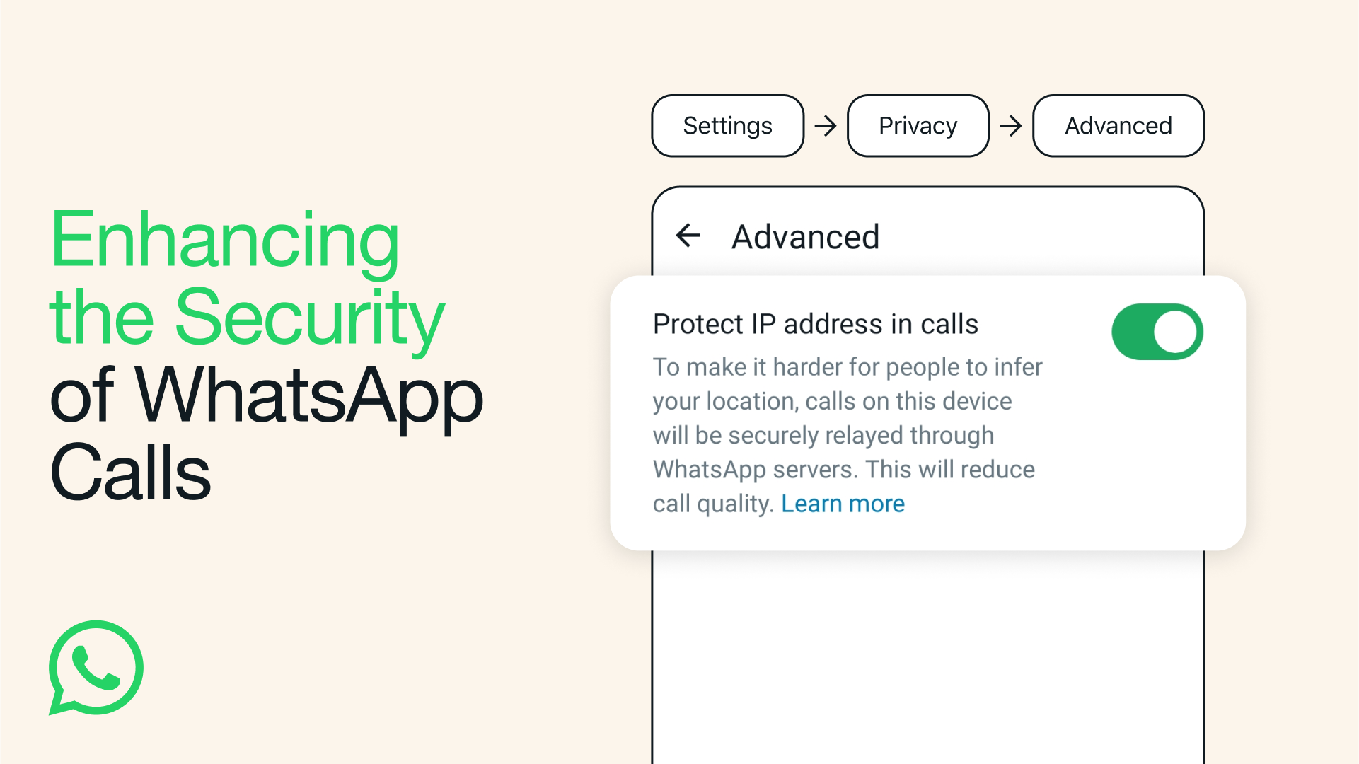 WhatsApp-användare kan nu dölja sin IP-adress under samtal