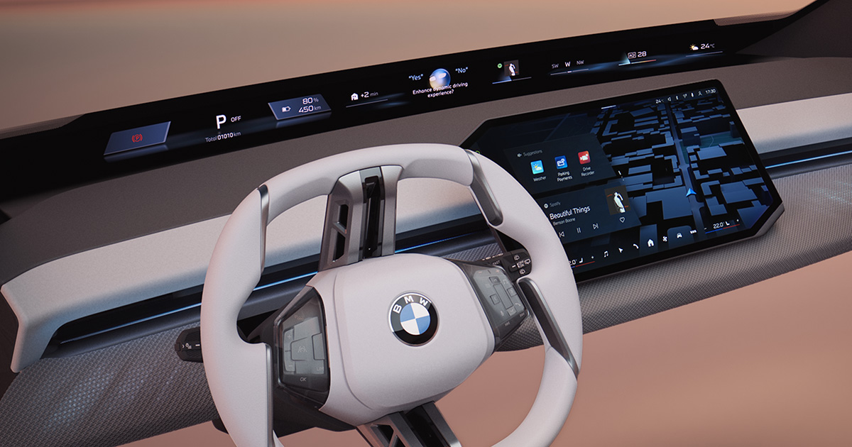 BMW introducerar ett revolutionerande panorama: Nästa generations iDrive