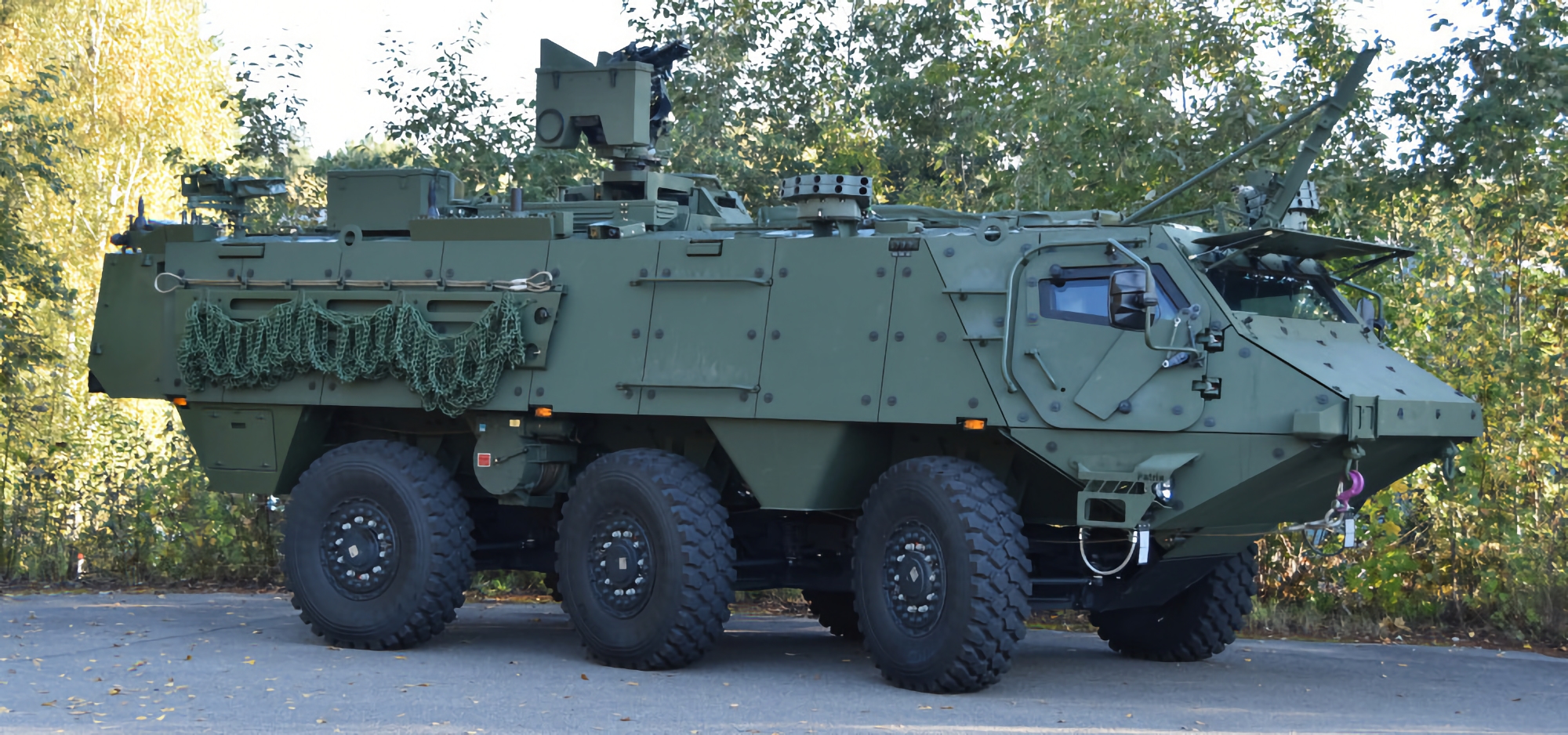 Finland köper Patria 6×6 pansarbandvagnar med Protector fjärrstyrda stridsmoduler