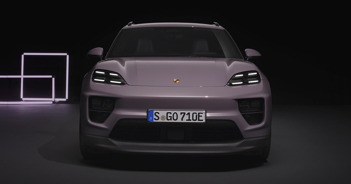 En titt på nya Porsche Macan med tyska skyltar